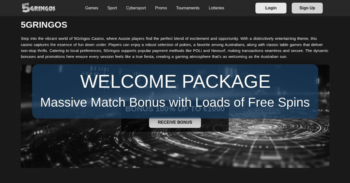5Gringo Casino UK - Top Slots, Big Bonuses & Fast Payouts